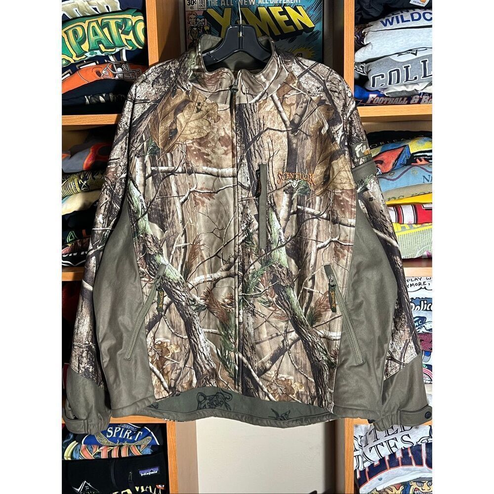Scent Lok Full Season Realtree Full Zip Camo Fleece Jacket